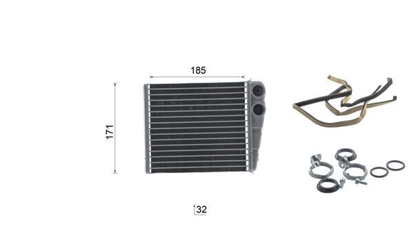 Mahle Original Kachelradiateur, interieurverwarming AH 321 000S