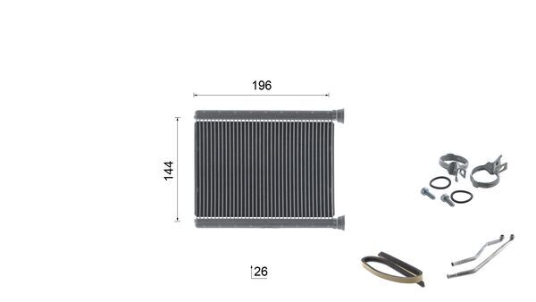 Mahle Original Kachelradiateur, interieurverwarming AH 324 000S