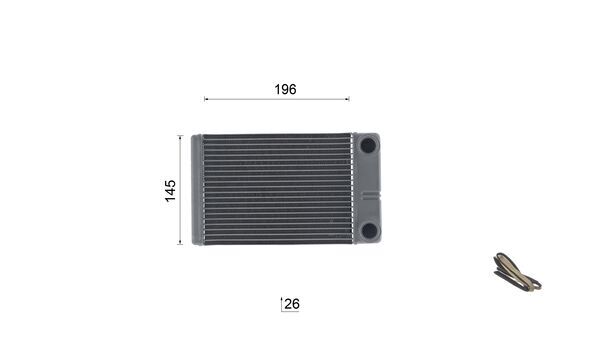 Mahle Original Kachelradiateur, interieurverwarming AH 341 000S
