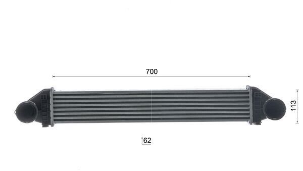 Mahle Original Interkoeler CI 84 000S