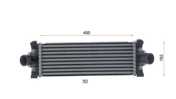 Mahle Original Intercooler, inlaatluchtkoeler CI 391 000P