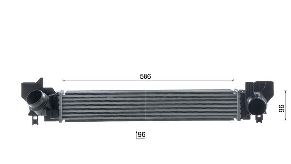 Mahle Original Intercooler, inlaatluchtkoeler CI 727 000P