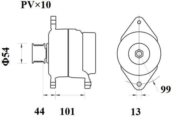 Mahle Original Dynamo / Alternator MG 1207