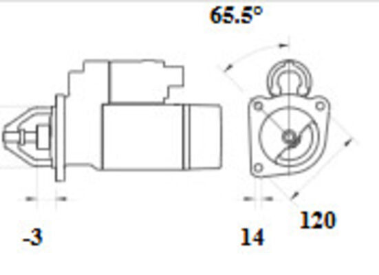 Mahle Original Startmotor / Starter MS 1221