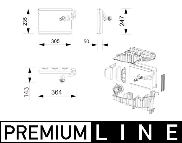 Verdamper, airconditioning Mahle Original AE 269 000P