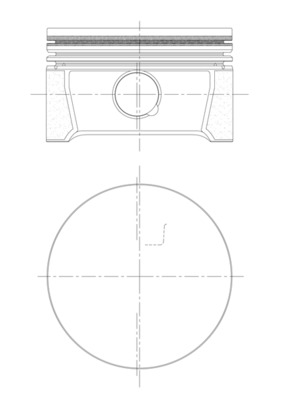 Zuiger Mahle Original 028 PI 00126 001