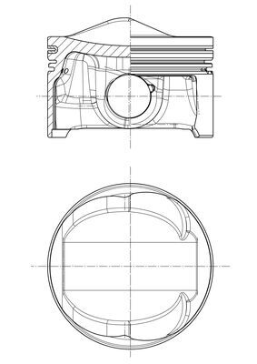 Zuiger Mahle Original 028 PI 00124 000
