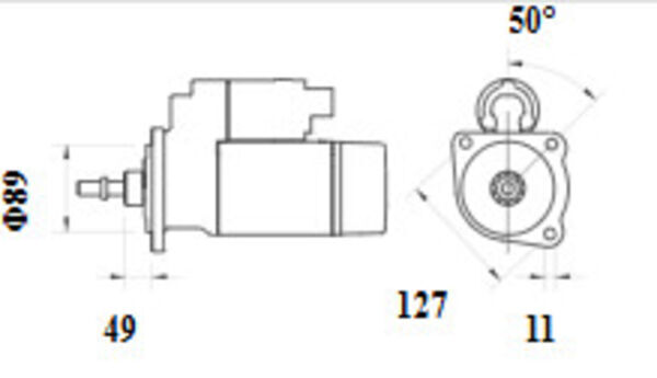 Mahle Original Startmotor / Starter MS 1232