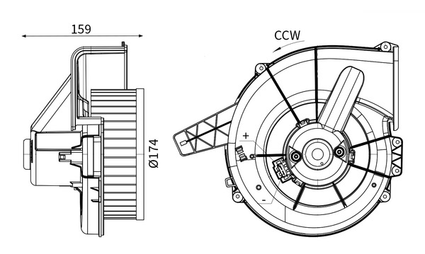 Interieurventilatie Mahle Original AB 18 000S