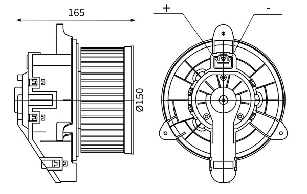 Interieurventilatie Mahle Original AB 359 000S