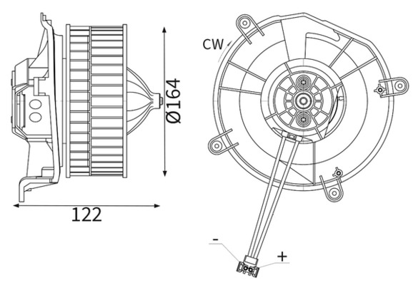 Interieurventilatie Mahle Original AB 70 000S