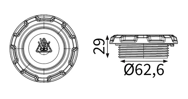 Radiateurdop Mahle Original CRB 146 000S