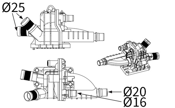 Mahle Original Thermostaat TH 66 83