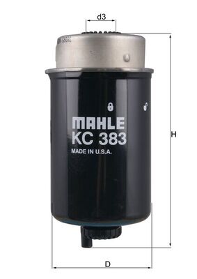 Brandstoffilter Mahle Original KC 383