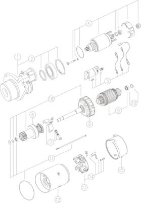 Mahle Original Starter MS 87