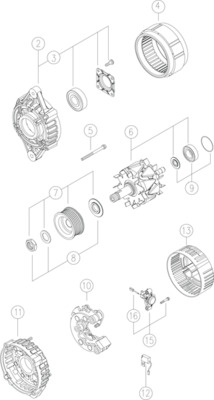 Mahle Original Alternator/Dynamo MG 404