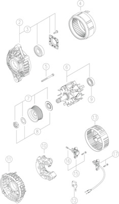 Mahle Original Alternator/Dynamo MG 63