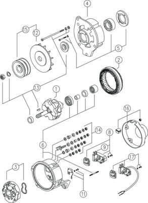 Mahle Original Alternator/Dynamo MG 68