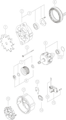 Mahle Original Alternator/Dynamo MG 309