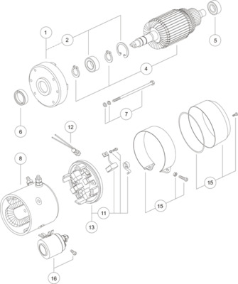 Mahle Original Elektromotor MM 104