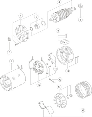 Mahle Original Elektromotor MM 198