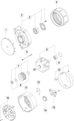 Mahle Original Alternator/Dynamo MG 622
