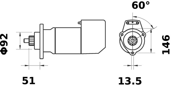 Mahle Original Starter MS 500
