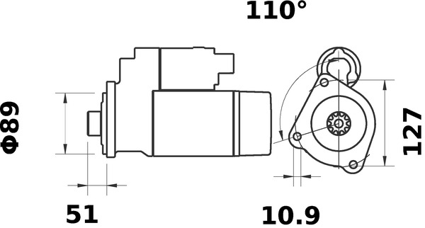 Mahle Original Starter MS 452
