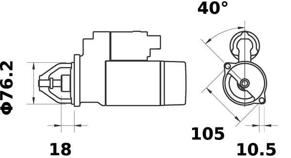 Mahle Original Starter MS 455