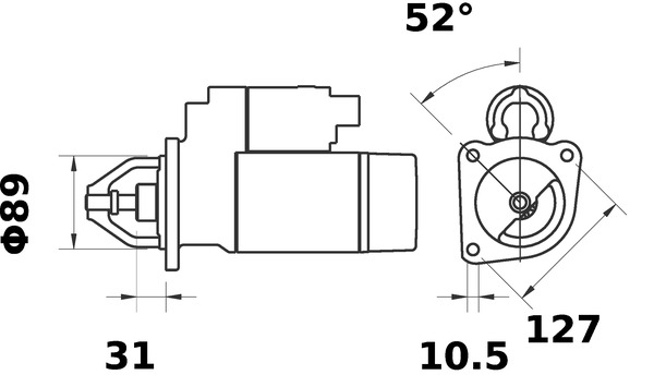 Mahle Original Starter MS 446