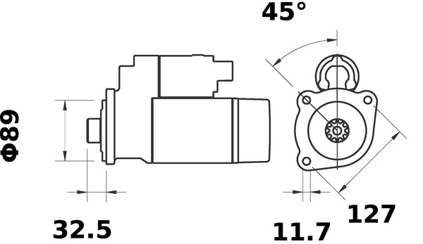 Mahle Original Starter MS 447