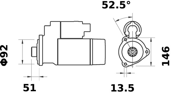 Mahle Original Starter MS 425