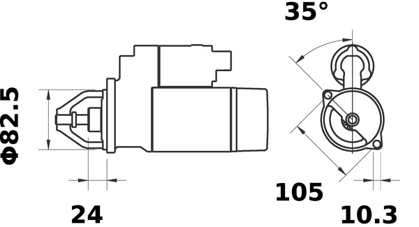 Mahle Original Starter MS 404