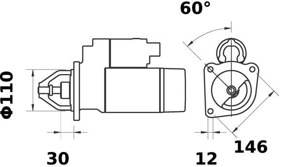 Mahle Original Starter MS 387