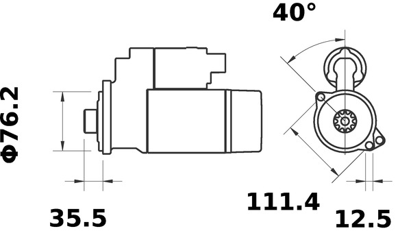 Mahle Original Starter MS 381