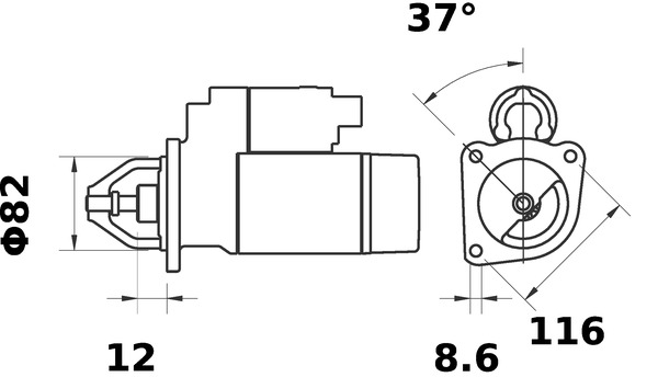 Mahle Original Starter MS 372