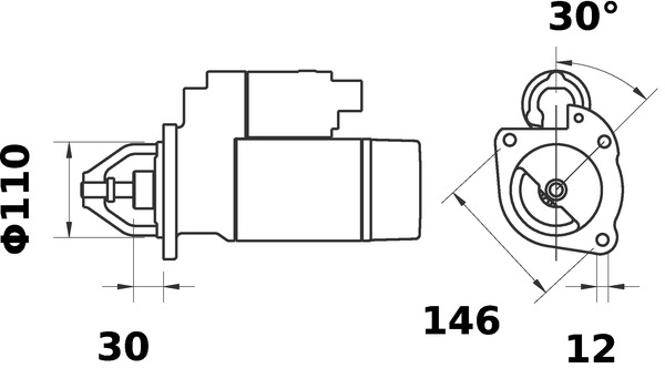 Mahle Original Starter MS 350