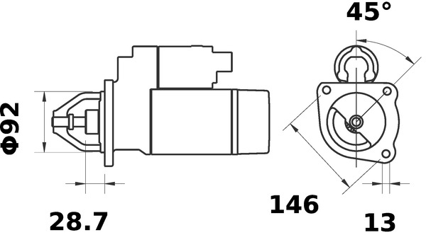 Mahle Original Starter MS 343