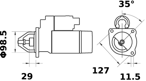 Mahle Original Starter MS 349