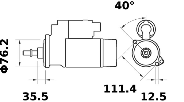 Mahle Original Starter MS 303