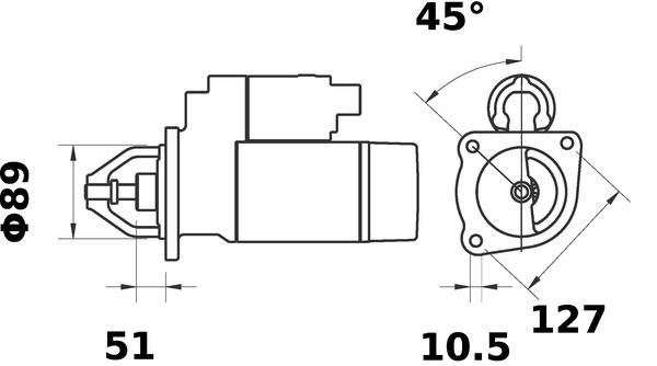 Mahle Original Starter MS 265