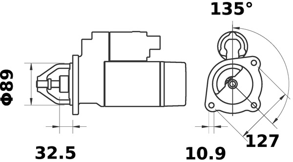 Mahle Original Starter MS 222