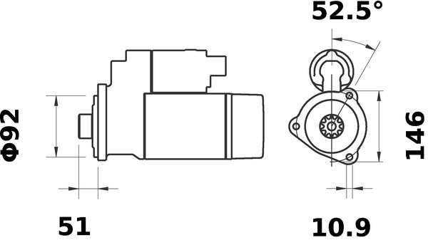 Mahle Original Starter MS 203