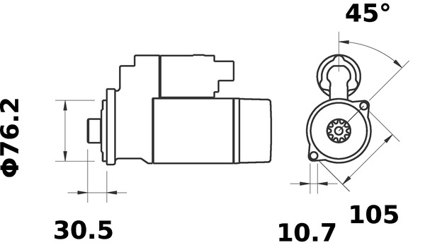 Mahle Original Starter MS 85