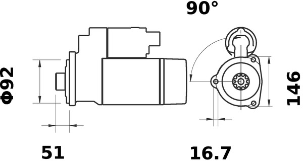 Mahle Original Starter MS 61