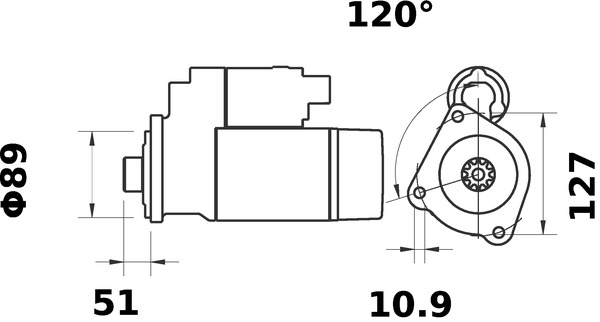 Mahle Original Starter MS 63