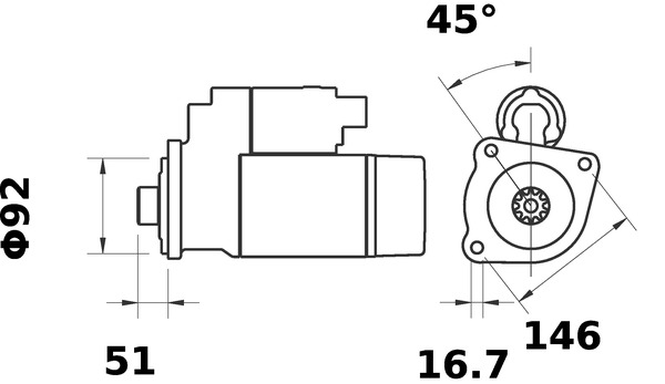 Mahle Original Starter MS 46