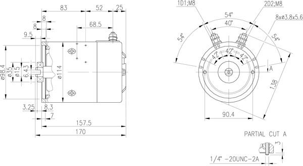 Mahle Original Elektromotor MM 168