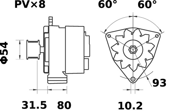 Mahle Original Alternator/Dynamo MG 622