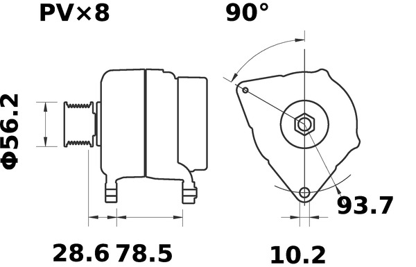 Mahle Original Alternator/Dynamo MG 623